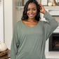 Dusty Olive Long Sleeve Dolman