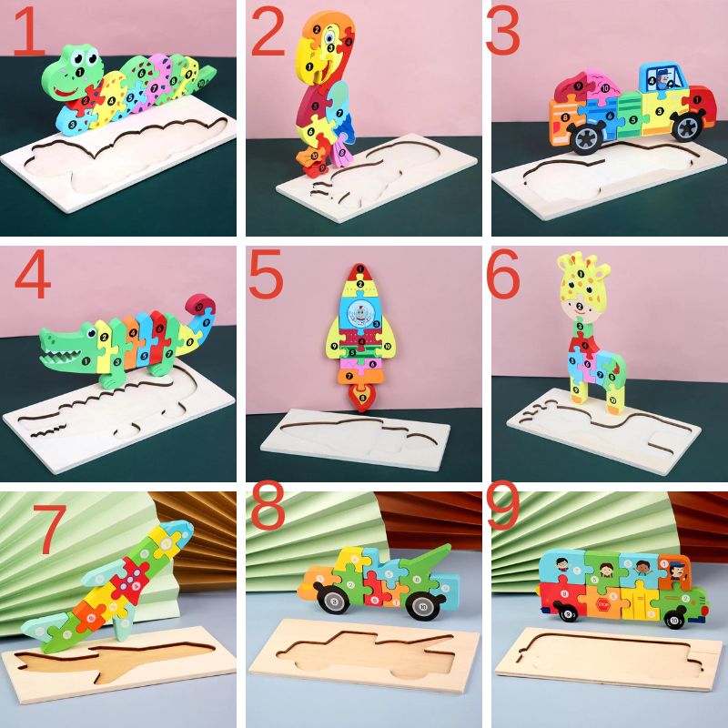 Animal Cartoon Three-Dimensional Puzzle Toy