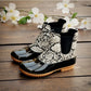 Women's Waterproof Two-Tone Duck Boots - KOC