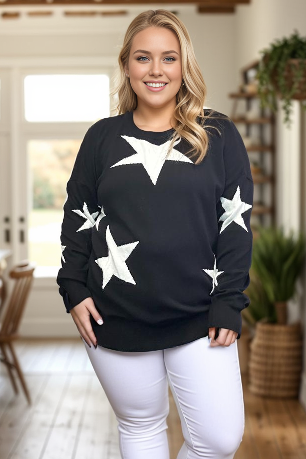 Counting Stars Sweater - Black