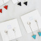 Midnight Drop - Triangle drop earrings