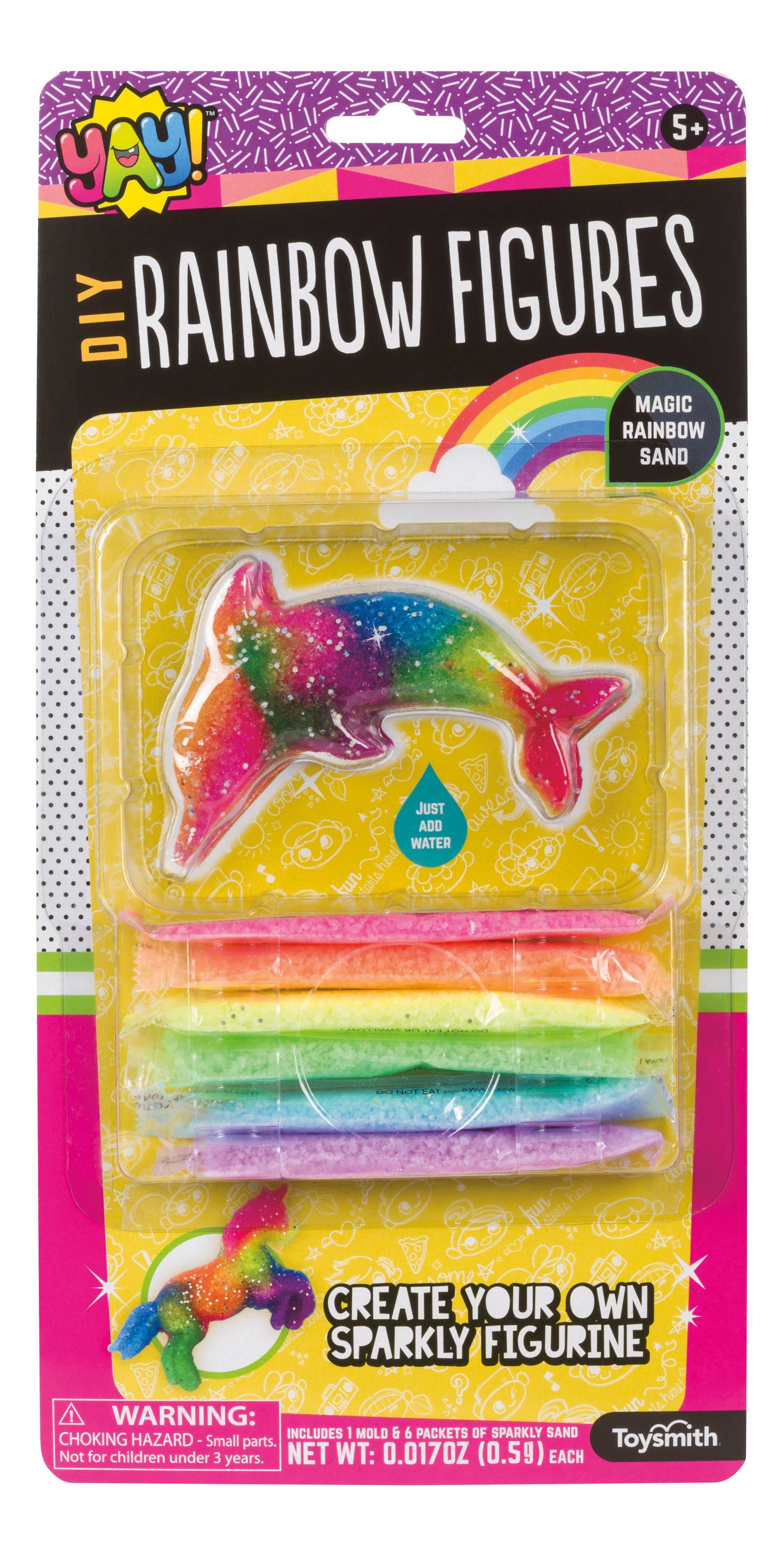 Yay! DIY Rainbow Magic Sand Figures Unicorn/Dolphin