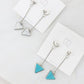 Midnight Drop - Triangle drop earrings