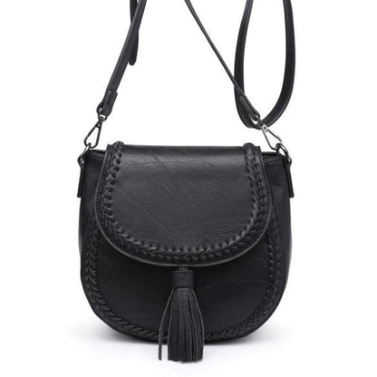 Woven Vintage Tassel Bag Double Shoulder Strap - KOC