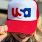 USA Chenille Foam Trucker Cap