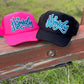 Howdy in Turquoise Chenille Foam Trucker Cap