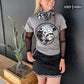 Howdy Hereford Mesh Sleeve Top