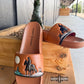 BROWN Saddle Bum Slides