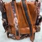 Brown Cowhide Backpack