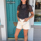 Lariat Mesh Top