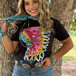 Callie Ann Stelter Pink Headdress Tee