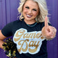 Sync Logic - Big Game Day Retro Glitter Tee