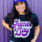 Sync Logic - Big Game Day Retro Glitter Tee