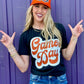 Sync Logic - Big Game Day Retro Glitter Tee