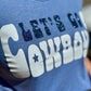 Let's Go Cowboys in Glitter Tee