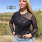 Bronc & Roll Mesh Top