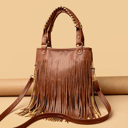 Fashion Fringed Leather Shoulder Bag