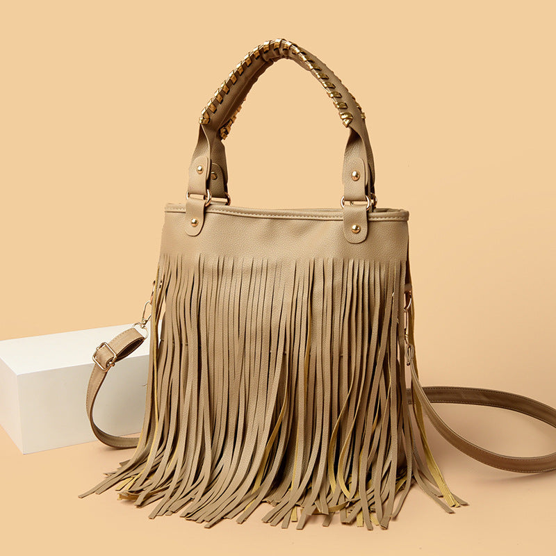 Fashion Fringed Leather Shoulder Bag