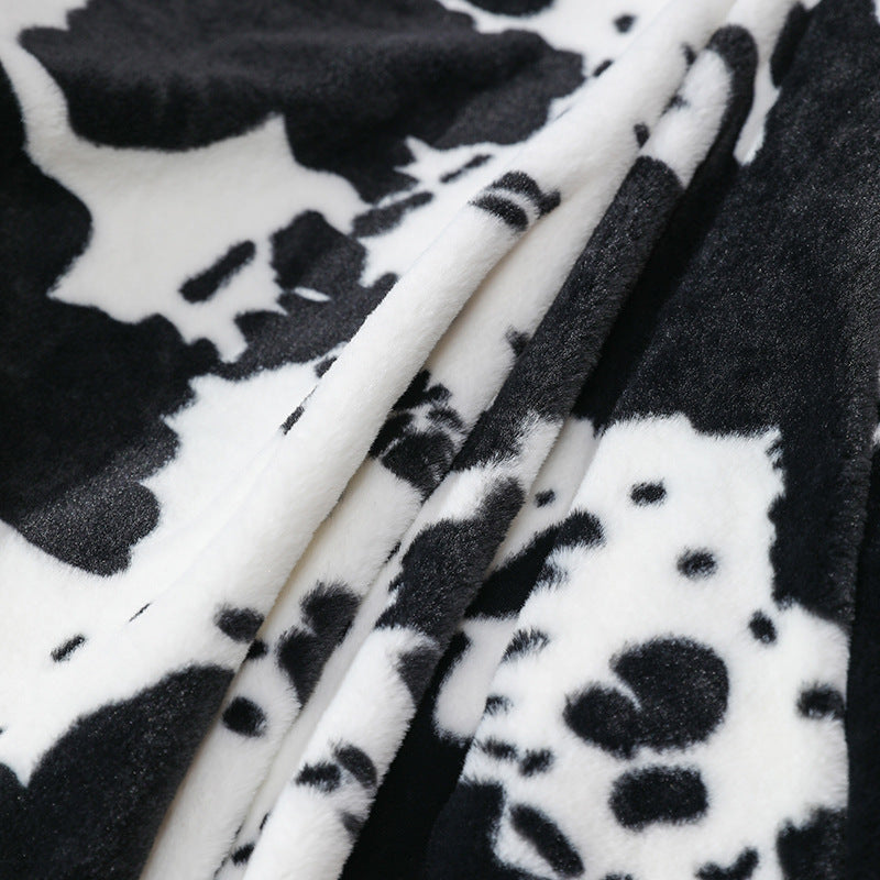 Animal Print Thickened Blanket