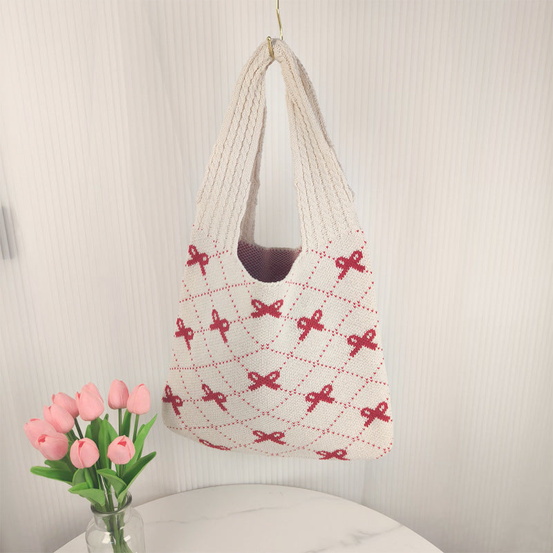 Knitted Bag Bow Bag