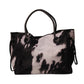 Large-Capacity Plush Cow Print Tote or Purse Bag