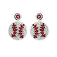 Baseball Bead Earrings