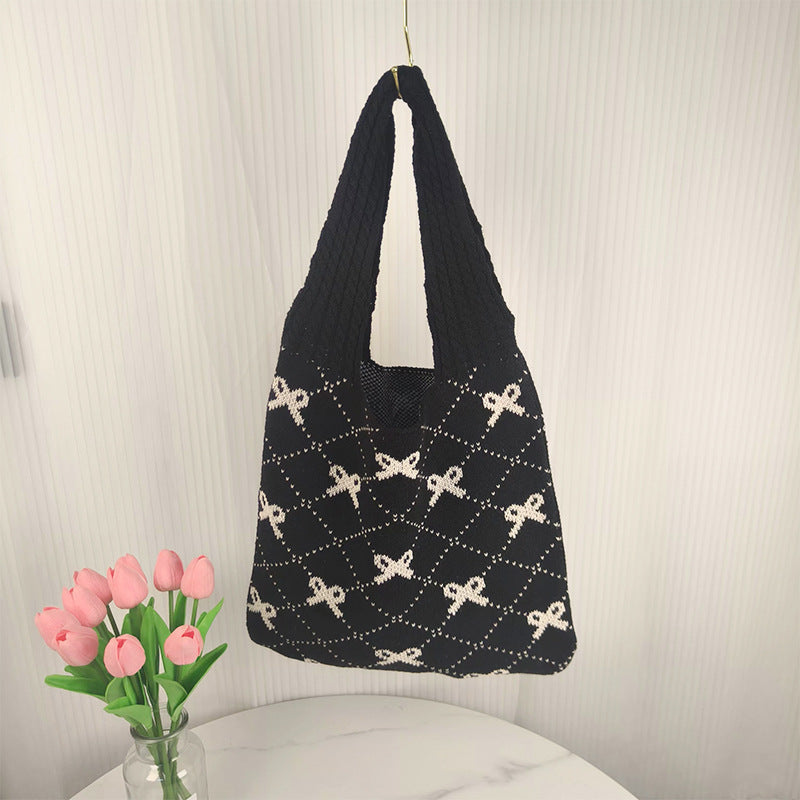 Knitted Bag Bow Bag