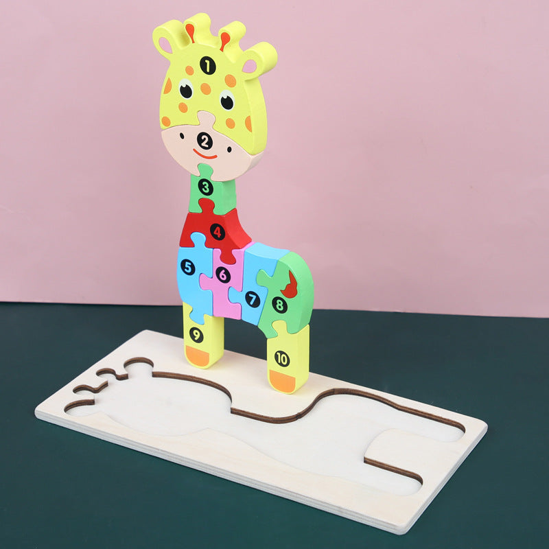 Animal Cartoon Three-Dimensional Puzzle Toy