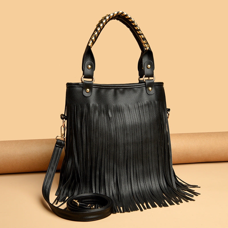 Fashion Fringed Leather Shoulder Bag