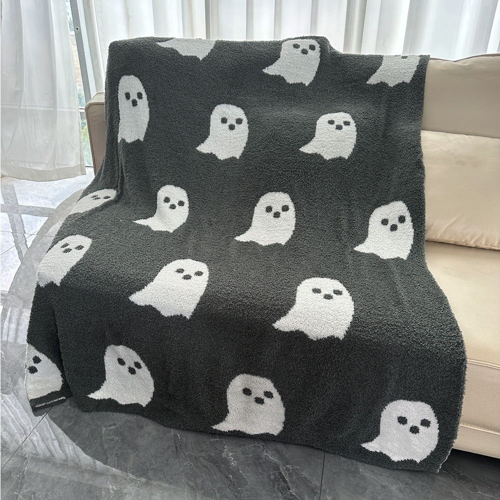 Half Fleece Ghost Blanket