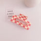 Acrylic Plaid Hair Clip|3pcs