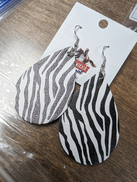 Zebra earrings