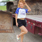 BLACK- Shenandoah Stud Shorts