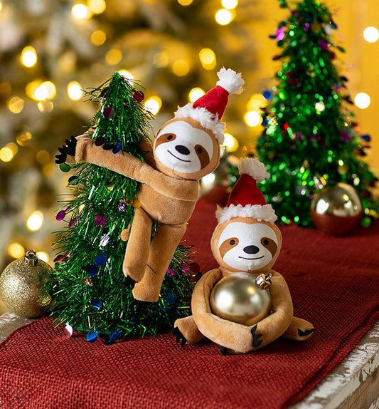 Christmas Long Arm Stuffed Sloths