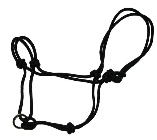 Rope Halter 3/8" w/ Brass Plated Ring