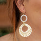 Basket Weaved Drop Earrings