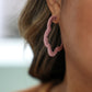 Flowered Hoop Earrings