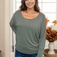 Dusty Olive Long Sleeve Dolman