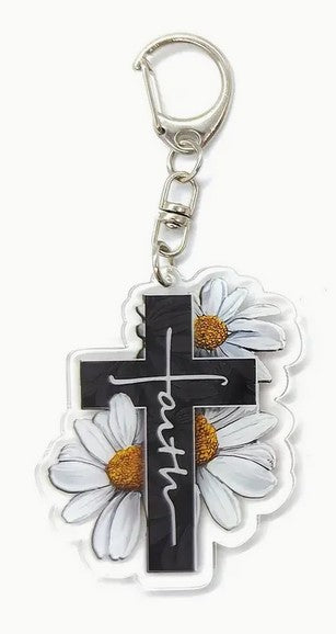 Flowers of Faith - Acrylic Charm/Keychain