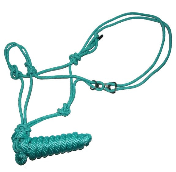 Easy-On Horse Rope Halter w/ 8' Detachable Lead