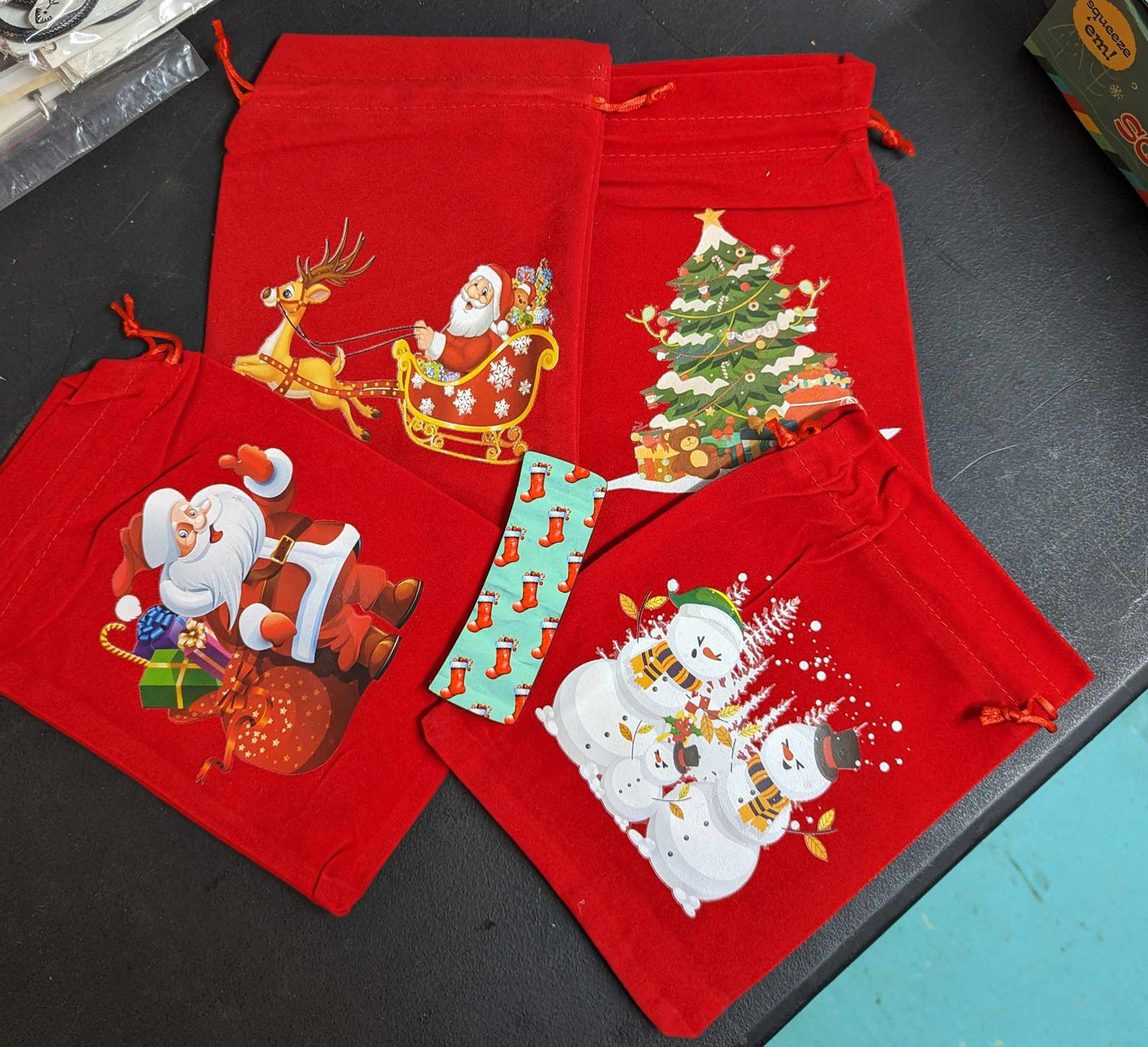 Red Velvet Santa Sacks