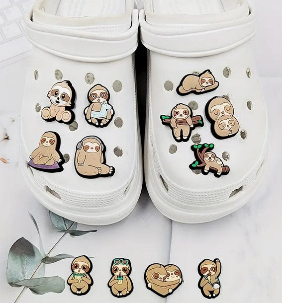 Sloth Crock Charms