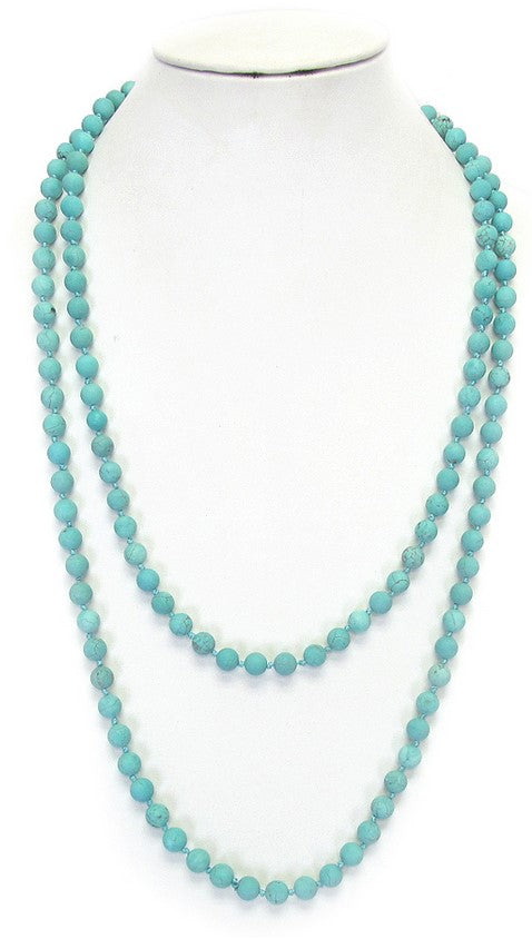 Turquoise Semi Precious Stone Necklace