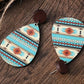 Aztec Sunset - Wood Earrings