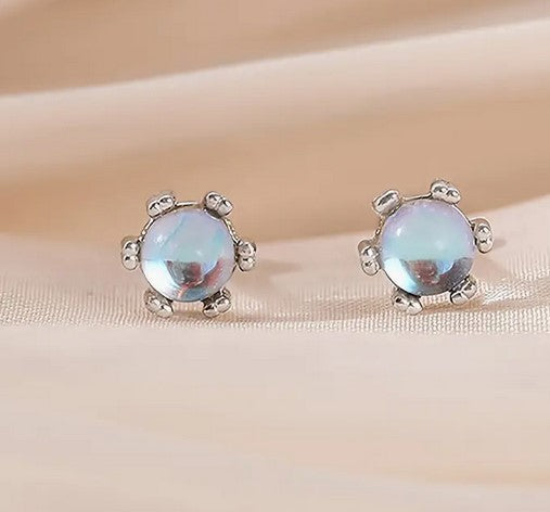 Moonstone Stud Earrings