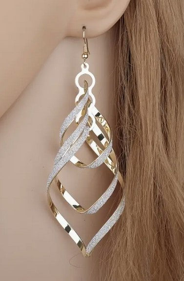 Elegant Swirls - Fashion Earrings