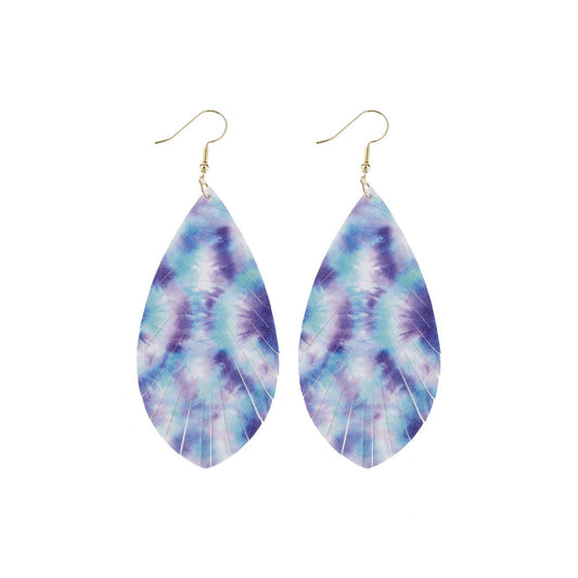 Purple Passion Ombre Feather Earrings