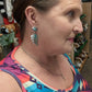 Feather Flight - Turquoise Post Earring