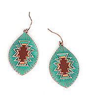AZTEC MARQUISE EARRING - western