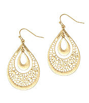 Gold Lace - Filigree earring